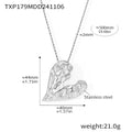 Jewelry wholesale New Irregular Karst Heart Pendant Necklace Studs Earrings Jewelry Set
