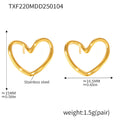 Jewelry wholesale Simple Design Irregular Heart Pendant Necklaces Studs Earrings Jewelry Set
