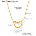 Jewelry wholesale Simple Design Irregular Heart Pendant Necklaces Studs Earrings Jewelry Set
