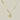 Jewelry wholesale Stainless Steel 18k Asymmetrical Monogram Necklace
