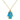 Jewelry wholesale Vintage Hand of Fatima Pendant Blue Turkish Eyes Stainless Steel Necklace