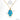 Jewelry wholesale Vintage Hand of Fatima Pendant Blue Turkish Eyes Stainless Steel Necklace
