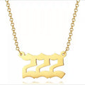 Jewelry wholesale Lucky 111-999 Number Pendant Stainless Steel Necklace