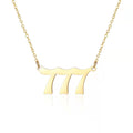 Jewelry wholesale Lucky 111-999 Number Pendant Stainless Steel Necklace