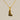 Jewelry wholesale 18k Gold Monogrammed Textured Pendant Necklace