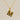 Jewelry wholesale 18k Gold Monogrammed Textured Pendant Necklace