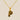 Jewelry wholesale 18k Gold Monogrammed Textured Pendant Necklace