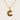 Jewelry wholesale 18k Gold Monogrammed Textured Pendant Necklace