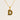 Jewelry wholesale 18k Gold Monogrammed Textured Pendant Necklace
