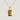 Jewelry wholesale 18k Gold Monogrammed Textured Pendant Necklace