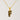 Jewelry wholesale 18k Gold Monogrammed Textured Pendant Necklace