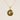 Jewelry wholesale 18k Gold Monogrammed Textured Pendant Necklace