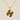 Jewelry wholesale 18k Gold Monogrammed Textured Pendant Necklace