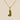 Jewelry wholesale 18k Gold Monogrammed Textured Pendant Necklace