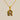 Jewelry wholesale 18k Gold Monogrammed Textured Pendant Necklace