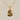 Jewelry wholesale 18k Gold Monogrammed Textured Pendant Necklace
