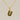 Jewelry wholesale 18k Gold Monogrammed Textured Pendant Necklace