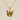 Jewelry wholesale 18k Gold Monogrammed Textured Pendant Necklace
