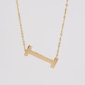 Jewelry wholesale 18K Gold Stainless Steel 26 Alphabet Pendant Necklace