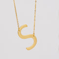 Jewelry wholesale 18K Gold Stainless Steel 26 Alphabet Pendant Necklace