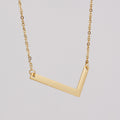 Jewelry wholesale 18K Gold Stainless Steel 26 Alphabet Pendant Necklace