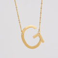 Jewelry wholesale 18K Gold Stainless Steel 26 Alphabet Pendant Necklace