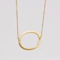 Jewelry wholesale 18K Gold Stainless Steel 26 Alphabet Pendant Necklace