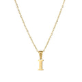 Jewelry wholesale 18K Gold Stainless Steel Mini Alphabet Pendant Necklace