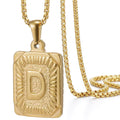 Jewelry wholesale 18K Stainless Steel HIPHOP Letter Pendant Necklace