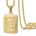 Jewelry wholesale 18K Stainless Steel HIPHOP Letter Pendant Necklace