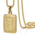 Jewelry wholesale 18K Stainless Steel HIPHOP Letter Pendant Necklace