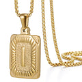 Jewelry wholesale 18K Stainless Steel HIPHOP Letter Pendant Necklace