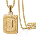 Jewelry wholesale 18K Stainless Steel HIPHOP Letter Pendant Necklace