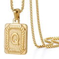 Jewelry wholesale 18K Stainless Steel HIPHOP Letter Pendant Necklace