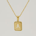 Jewelry wholesale 26 Alphabet Hollow Pendant Stainless Steel Necklace