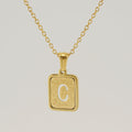 Jewelry wholesale 26 Alphabet Hollow Pendant Stainless Steel Necklace