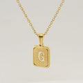 Jewelry wholesale 26 Alphabet Hollow Pendant Stainless Steel Necklace
