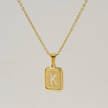 Jewelry wholesale 26 Alphabet Hollow Pendant Stainless Steel Necklace