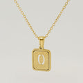 Jewelry wholesale 26 Alphabet Hollow Pendant Stainless Steel Necklace