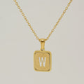 Jewelry wholesale 26 Alphabet Hollow Pendant Stainless Steel Necklace