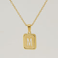 Jewelry wholesale 26 Alphabet Hollow Pendant Stainless Steel Necklace