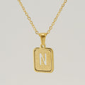 Jewelry wholesale 26 Alphabet Hollow Pendant Stainless Steel Necklace