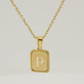 Jewelry wholesale 26 Alphabet Hollow Pendant Stainless Steel Necklace