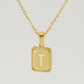 Jewelry wholesale 26 Alphabet Hollow Pendant Stainless Steel Necklace