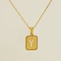 Jewelry wholesale 26 Alphabet Hollow Pendant Stainless Steel Necklace