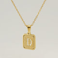 Jewelry wholesale 26 Alphabet Hollow Pendant Stainless Steel Necklace