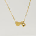 Jewelry wholesale 26 English Love Letters Pendant 18K Stainless Steel Necklace