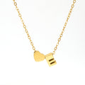 Jewelry wholesale 26 English Love Letters Pendant 18K Stainless Steel Necklace