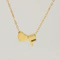 Jewelry wholesale 26 English Love Letters Pendant 18K Stainless Steel Necklace