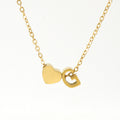 Jewelry wholesale 26 English Love Letters Pendant 18K Stainless Steel Necklace